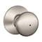 Schlage Schlage Plymouth Satin Nickel Privacy Lockset 1-3/4 in. F40VPLY619 - alternate 1